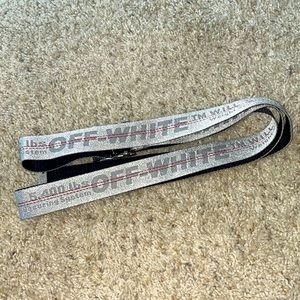 Off-White Silver Belt